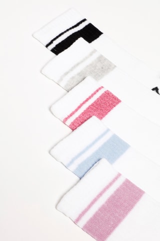5 paires de chaussettes - Blanc
