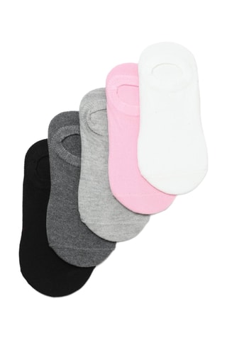 5 paires de chaussettes - Blanc et rose