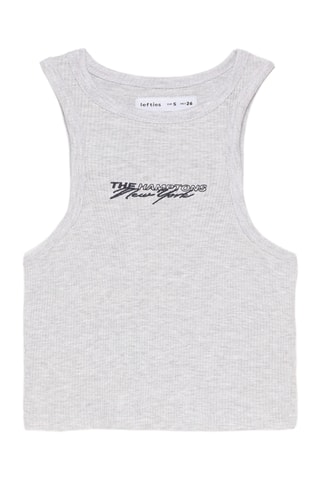 Crop top - Gris clair chiné