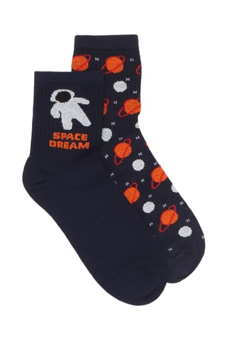 2 paires de chaussettes - Bleu marine