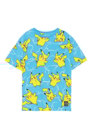 T-shirt Pikachu Pokémon - Turquoise