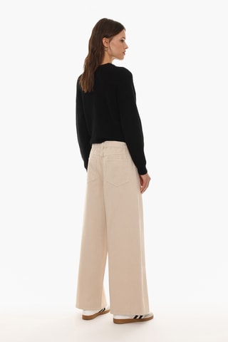 Pantalon wide legs - Beige