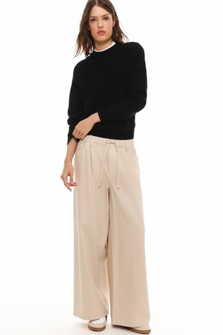 Pantalon wide legs - Beige