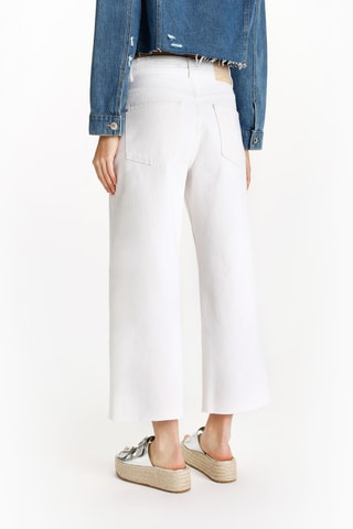 Jean 7/8 taille haute - Blanc