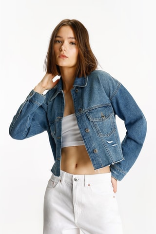 Jean 7/8 taille haute - Blanc