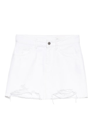 Jupe en jean - Blanc