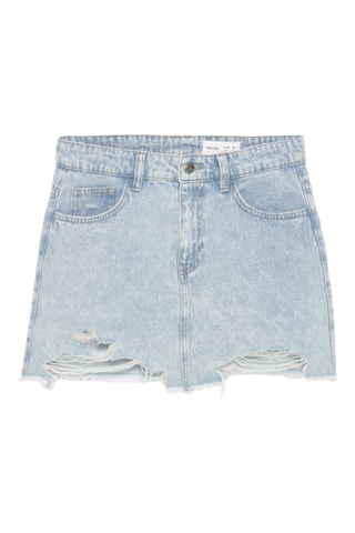 Minijupe en jean - Bleu