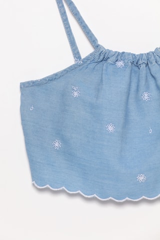 Débardeur en jean - Bleu