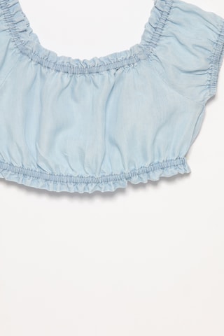 T-shirt en jean - Bleu clair