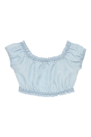 T-shirt en jean - Bleu clair