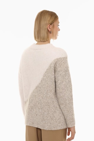 Pull - Ecru et taupe