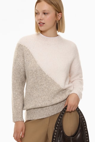 Pull - Ecru et taupe