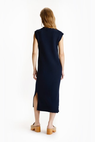 Robe midi - Bleu marine