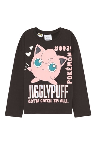 T-shirt Jigglypuff Pokémon - Noir