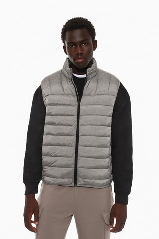 Doudoune sans manches - Gris clair