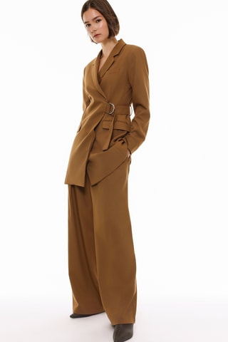 Robe chemise - Camel