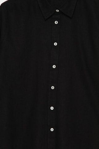 Chemisier en lin - Noir