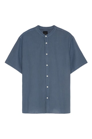 Chemise en lin - Bleu canard