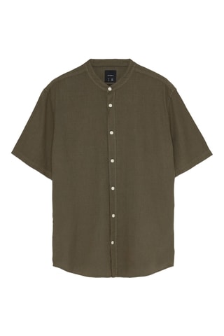 Chemise en lin - Vert olive