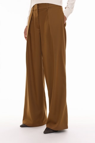 Pantalon wide leg - Camel