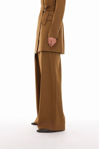 Pantalon wide leg - Camel