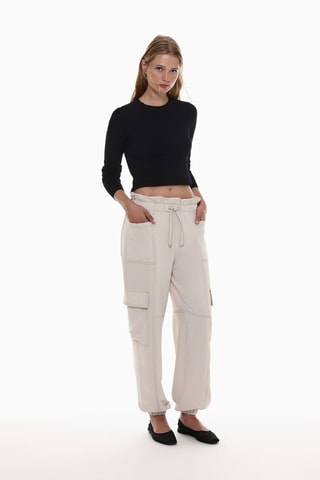 Pantalon cargo - Ecru