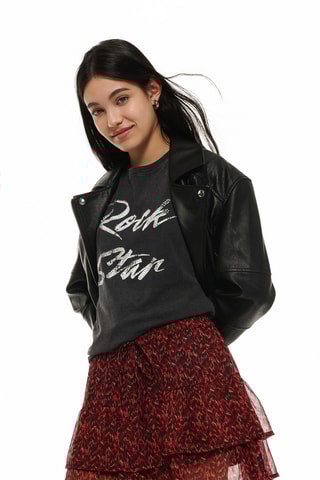 Jupe volantée - Bordeaux