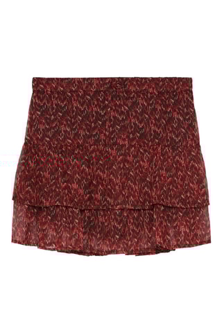 Jupe volantée - Bordeaux