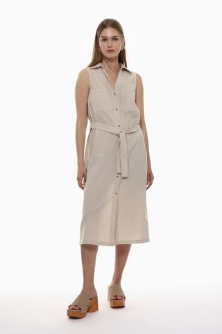 Robe chemise - Beige