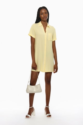 Robe chemise - Jaune