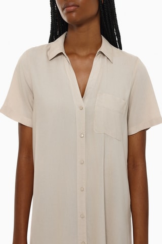 Robe chemise - Beige
