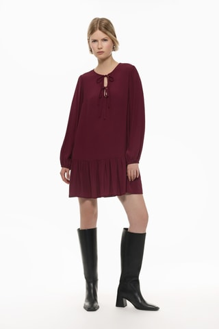 Robe taille basse - Bordeaux