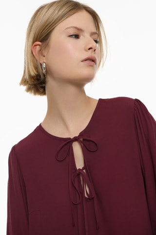 Robe taille basse - Bordeaux