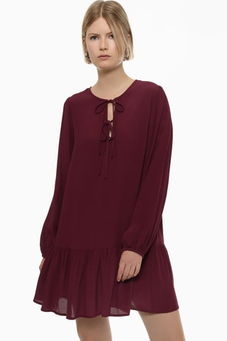 Robe taille basse - Bordeaux