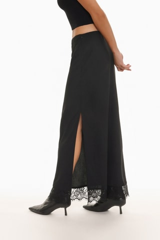 Jupe longue taille haute - Noir