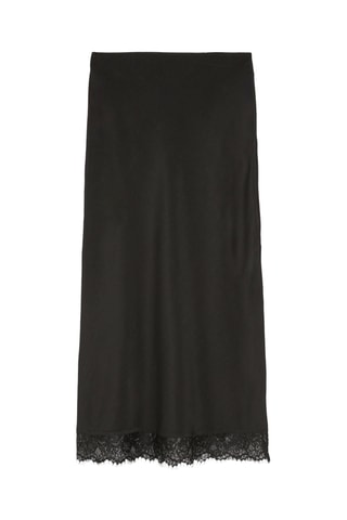 Jupe longue taille haute - Noir