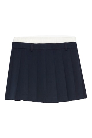 Jupe plissée - Bleu marine