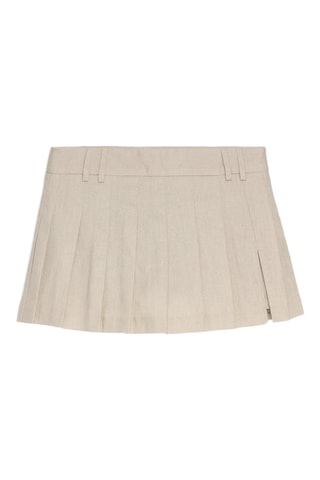 Jupe plissée - Beige