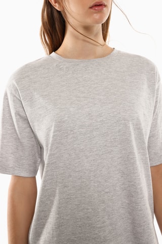 T-shirt oversize - Gris chiné