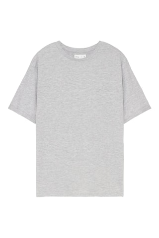 T-shirt oversize - Gris chiné
