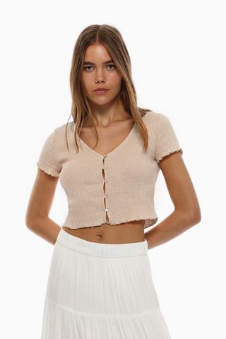 Crop top - Beige