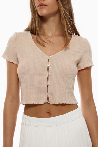 Crop top - Beige