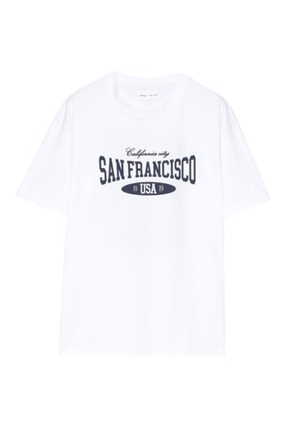 T-shirt oversize College Stockholm - Blanc