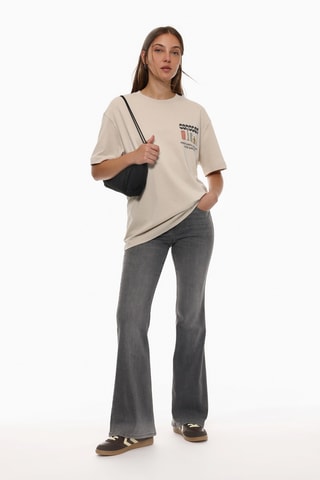 T-shirt oversize - Beige