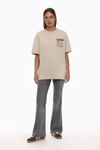 T-shirt oversize - Beige