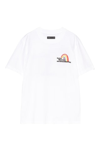 T-shirt - Blanc et rouge