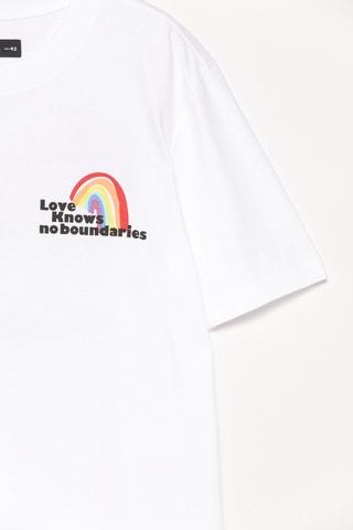 T-shirt - Blanc et rouge