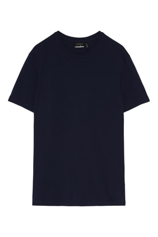 T-shirt slim - Bleu foncé