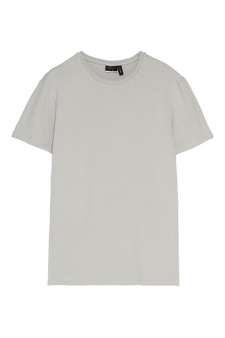 T-shirt slim - Gris clair