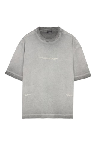 T-shirt dip and dye - Gris clair